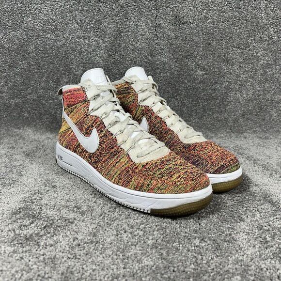 Nike Air Force 1 Mid Flyknit 817420-700 Men’s Size 8 Multi-Color Shoes NO STRAP main image 7